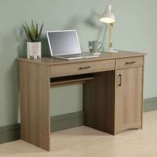 Exeter Wooden Laptop Desk With 1 Door In Summer Oak - UK