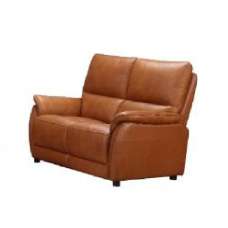 Essex Faux Leather 2 Seater Sofa In Tan - UK