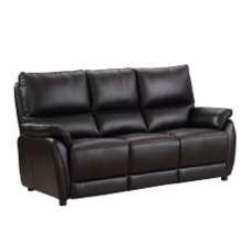Essex Faux Leather 3 Seater Sofa In Black - UK