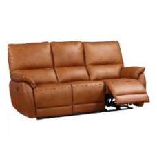 Essex Faux Leather 3 Seater Sofa In Tan - UK