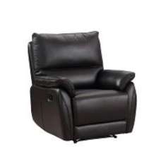 Essex Faux Leather Recliner 1 Seater Sofa In Black - UK