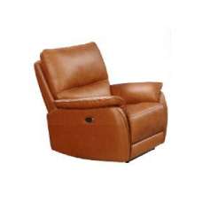 Essex Faux Leather Recliner 1 Seater Sofa In Tan - UK
