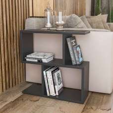 Estoril Wooden Side Table in Anthracite - UK