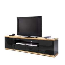 Frame Tv Stand In Black And White High Gloss With Led Everly Tv Stand In Black High Gloss Lacquered And Oak