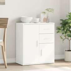 Exeter Wooden Sideboard With 2 Doors 2 Drawers In White - UK