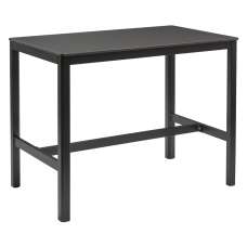 Extro 120cm Wooden Dining Table In Black - UK
