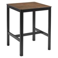 Extro 60cm Wooden Bar Table In Vintage Copper - UK