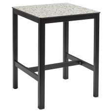 Extro 70cm Wooden Bar Table In Mixed Terrazzo - UK