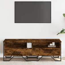 Fallon Wooden TV Stand With 2 Drawers In Smoked Oak - UK