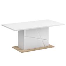 Fargo High Gloss Coffee Table Rectangular In White - UK