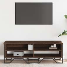 Fargo Wooden TV Stand With 4 Shelves In Brown Oak - UK