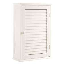 Fargo Wooden Wall Hung Bathroom Storage Cabinet In White - UK