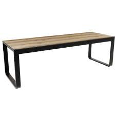 Fayette Wooden Extending Dining Table In Black - UK