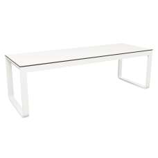 Fayette Wooden Extending Dining Table In White - UK