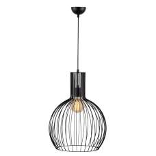 Fellini Metal Cage Ceiling Pendant Light in Black - UK