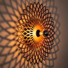Fellini Metal Wall Light in Copper - UK