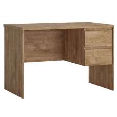 Felton Wooden Laptop Desk With 2 Drawers In Ribbeck Oak - UK