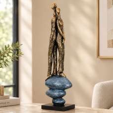 Fenvio Synthetic Resin Growing Together Sculpture in Bronze and Grey - UK