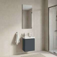 Ferla Wooden Bathroom Furniture Set with 1 Door in Matte Anthracite - UK