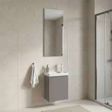 Ferla Wooden Bathroom Furniture Set with 1 Door in Matte Mink - UK