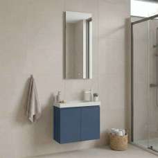Ferla Wooden Bathroom Furniture Set with 2 Doors in Matte Blue - UK