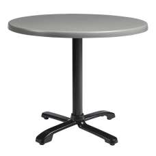 Fernie 60cm Wooden Flip Top Round Bistro Table In Grey - UK