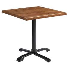 Fernie 60cm Wooden Flip Top Square Bistro Table In Natural - UK