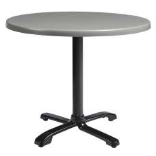 Fernie 70cm Wooden Flip Top Round Bistro Table In Grey - UK