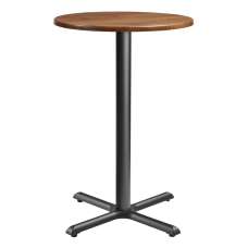 Fernie 70cm Wooden Round Bar Table In Natural - UK