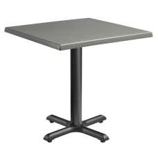 Fernie 70cm Wooden Square Bistro Table In Grey - UK