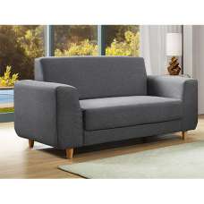 Felda Fabric 2 Seater Sofa In Dark Grey - UK