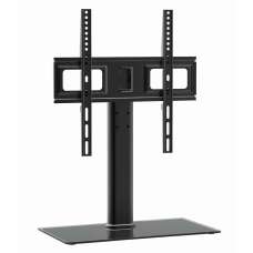 Flanders 55'' Universal Swivel Table Top Glass Base TV Stand - Black - UK