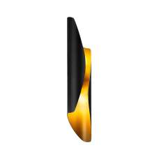 Flare Metal Wall Light in Black - UK