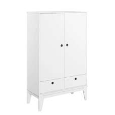 Fletcher Wooden Sideboard With 2 Doors 2 Drawers In White - UK