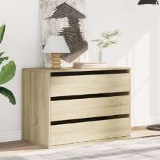 Fontana Wooden Chest Of 3 Drawers In Sonoma Oak - UK