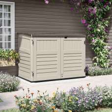 Forma Reinforced Resin Garden Pent Bike Store in Vanilla - UK