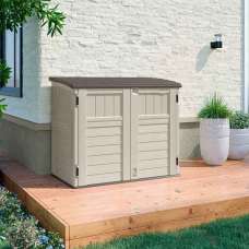 Forma Reinforced Resin Garden Storage Cabinet in Vanilla - UK