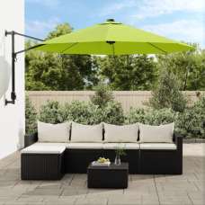 Fredrica Wall-Mounted Fabric Parasol In Apple Green - UK