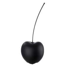 Gaily Medium Ceramic Cherry Sculpture In Matt Black - UK