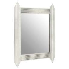 Gakyid Wall Bedroom Mirror In Silver Stainless Steel Frame - UK