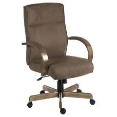Garnett Leather Home And Office Chair In Brown - UK