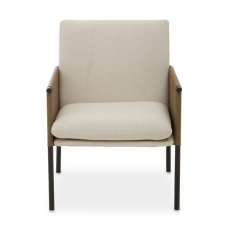 Gdynia Wooden Dining Chair With Black Frame In White - UK