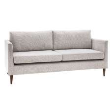 Girona Fabric 3 Seater Sofa With Oak Legs In Natural - UK