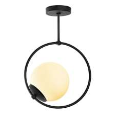 Givon Metal Ceiling Light in Black - UK