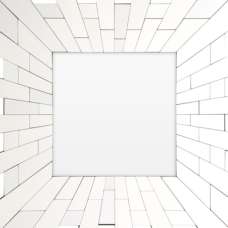 Glitacoz Square Wall Mirror In Silver Frame - UK