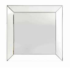 Gorizia Square Leaner Bevelled Wall Mirror In Silver - UK