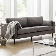 Hachi Velvet 3 Seater Sofa In Grey - UK