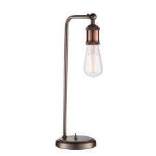 Hal Table Lamp In Aged Pewter And Aged Copper - UK