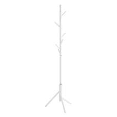 Halifax Metal Coat Stand With 8 Hooks In White - UK