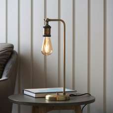 Halifax Metal Floor Lamp In Aged Pewter And Aged Copper - UK